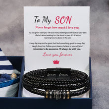 Load image into Gallery viewer, For Son - I Will Always Be With You - Double Row Bracelet
