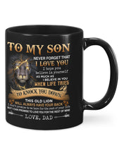 Load image into Gallery viewer, Dad To Son - Never Forget - Coffee Mug
